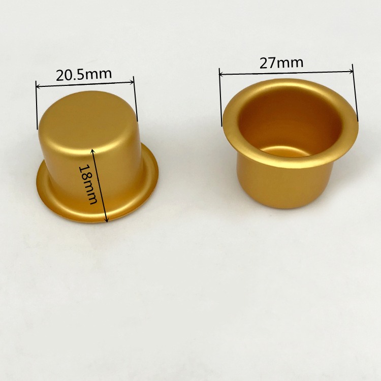 Golden Candle Aluminum Cup