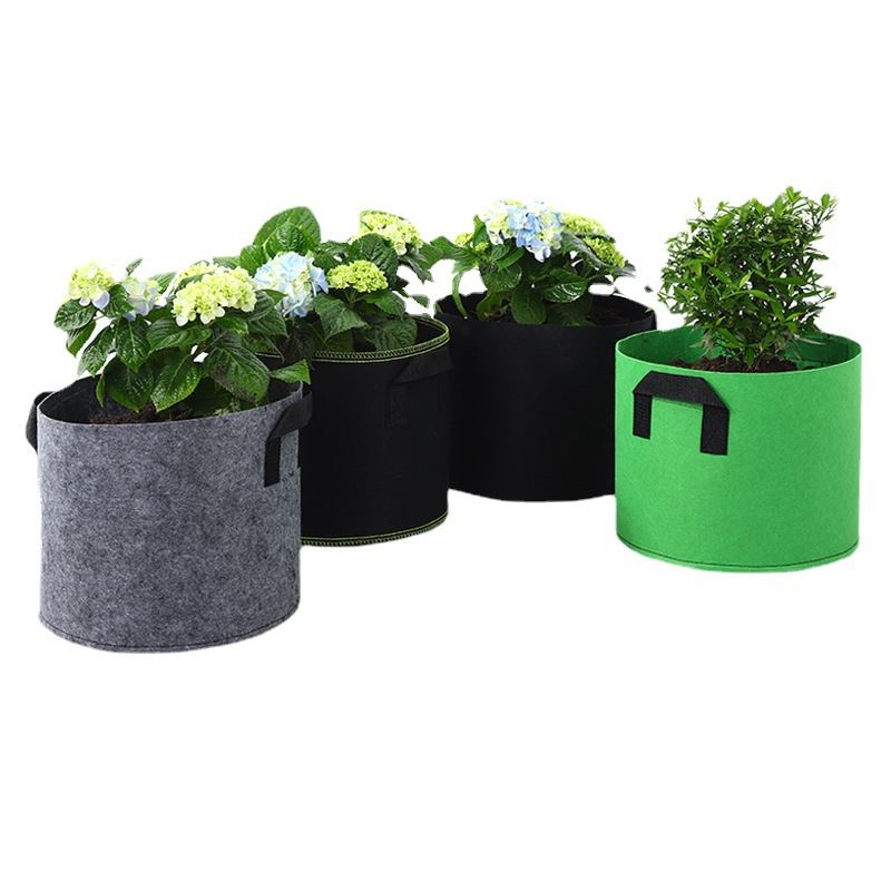 3 gallon, 5 gallon, 7gallon, 10 gallon, 17gallon, 21 gallon, 34 gallon planting bags