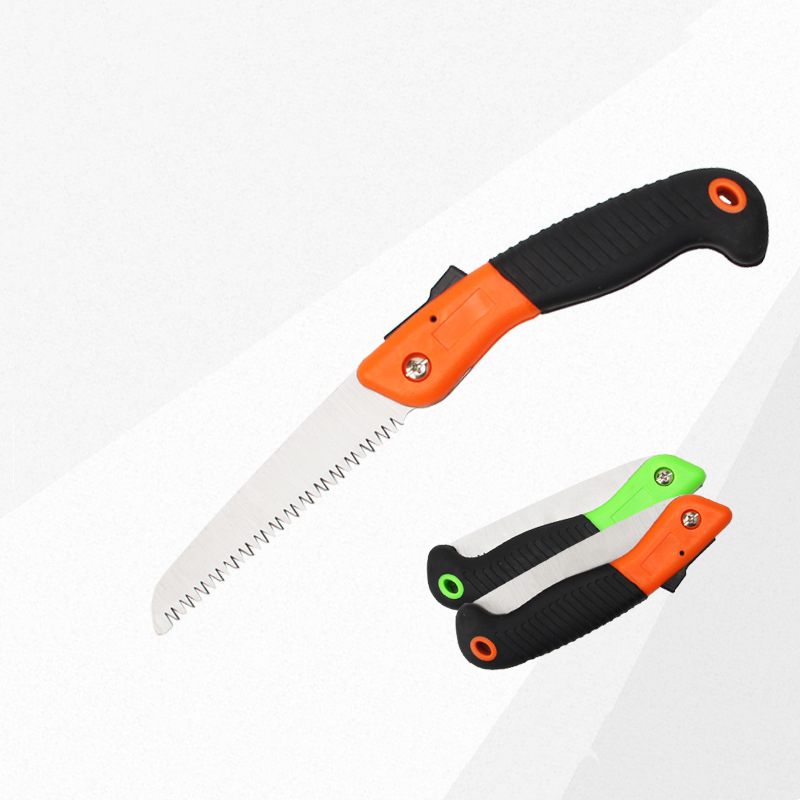 Three-sided grinding folding saw