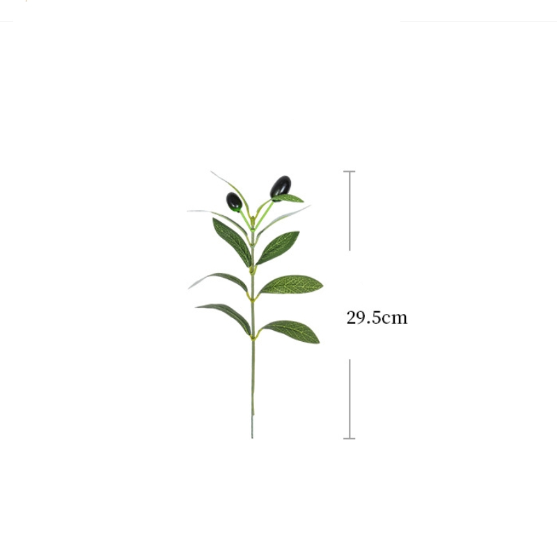 Artificial green olive branches wholesale