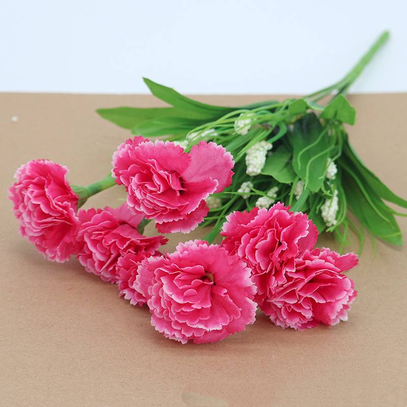 Artificial carnations with seven blooms
