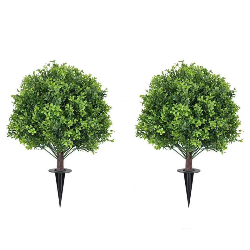 60cm Artificial boxwood with Ground Stake