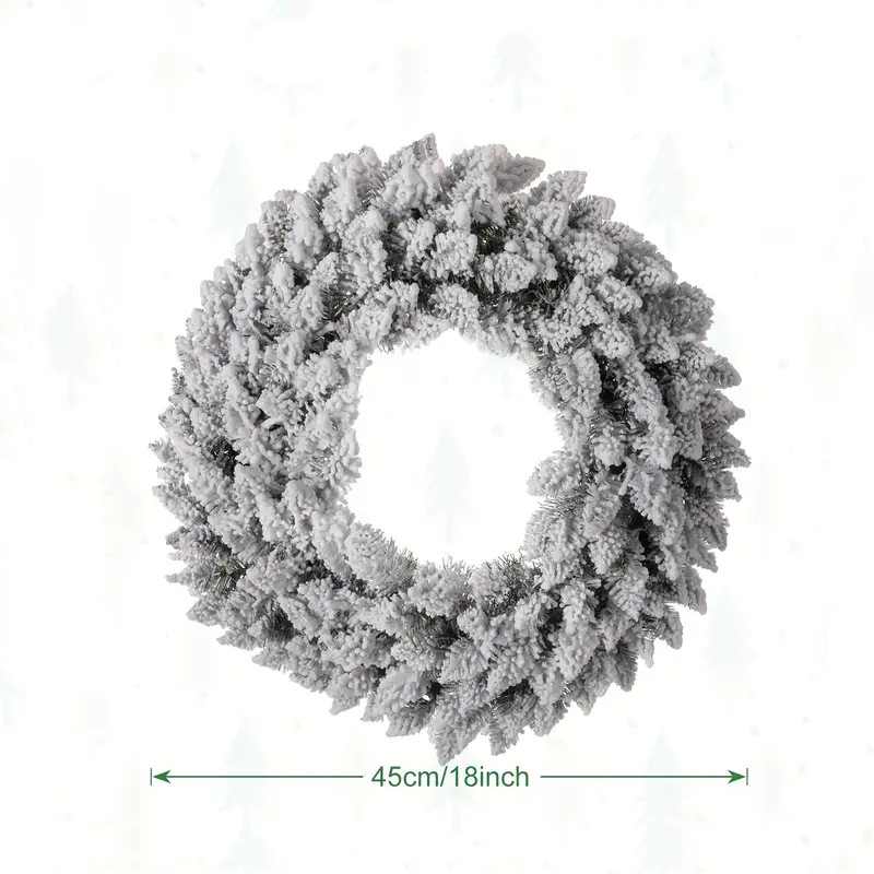 45-50cm flocked wreath