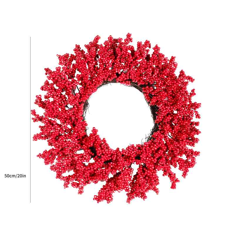 50cm artificial berry wreath
