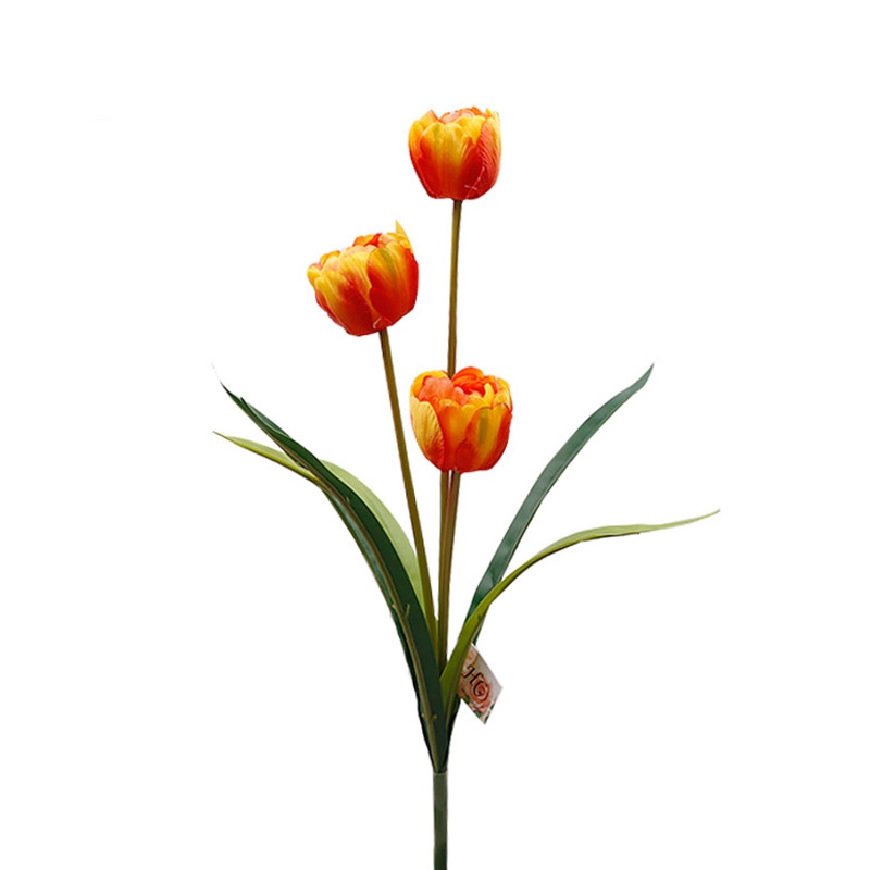Three-headed fabric tulip