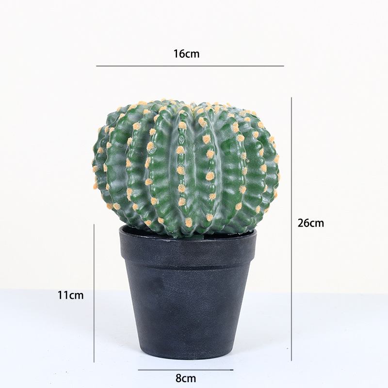 Artificial ball cactus bonsai