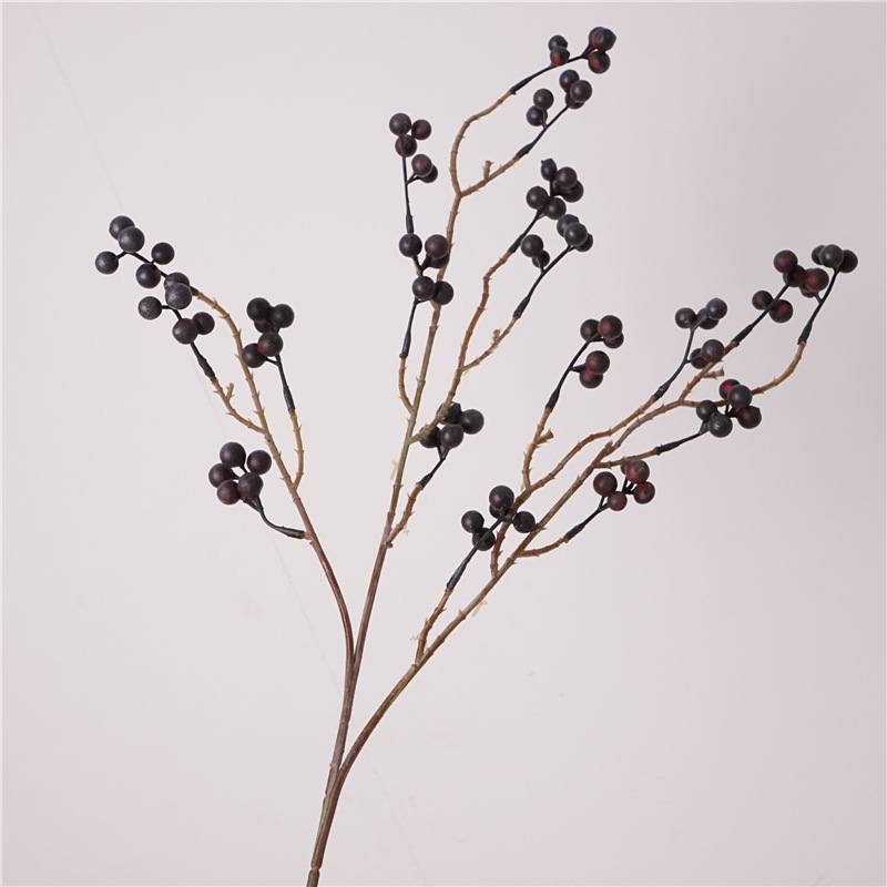 Artificial wild berry ornamental branches