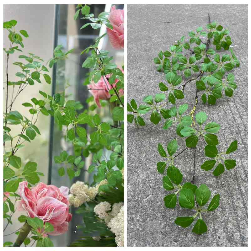 Artificial Four-Leaf Luck Branch