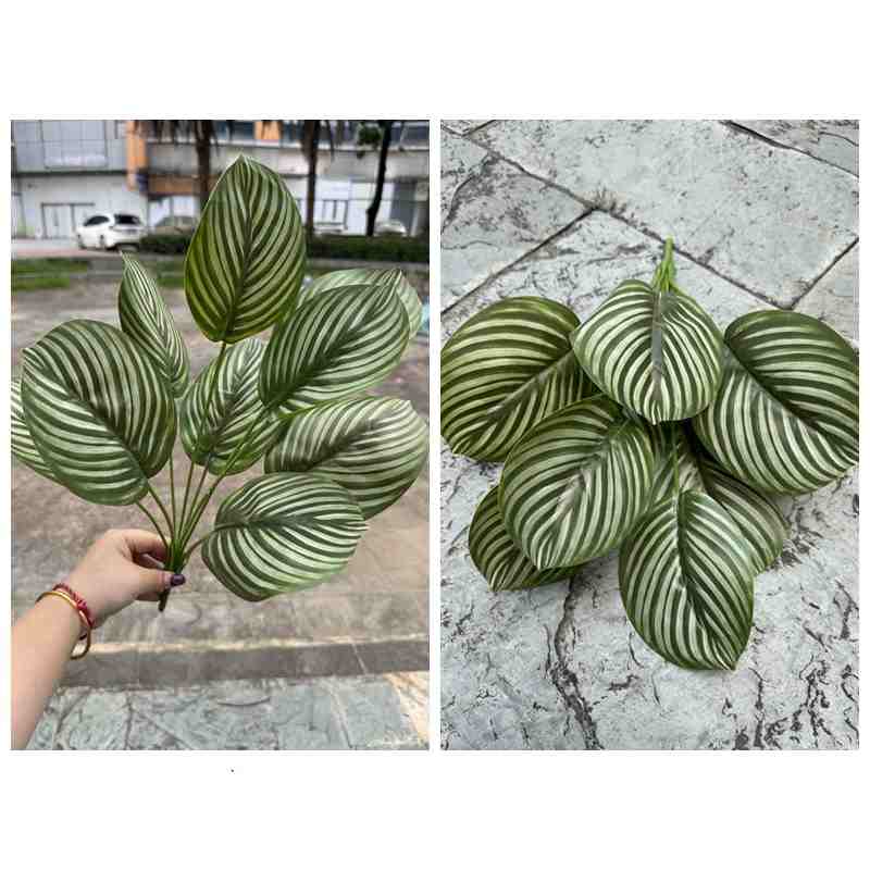 Faux Peacock Plant Foliage Bush