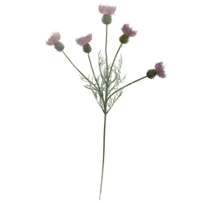 Artificial Thistle Flower Stem – 58cm