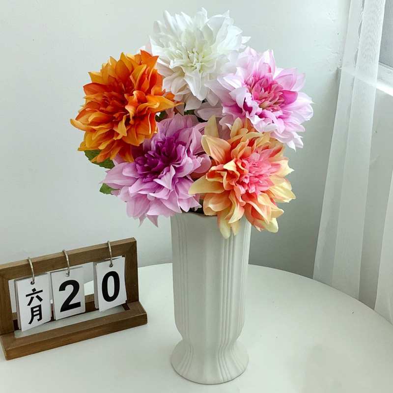 Artificial Dahlia Flower Stem – 59cm