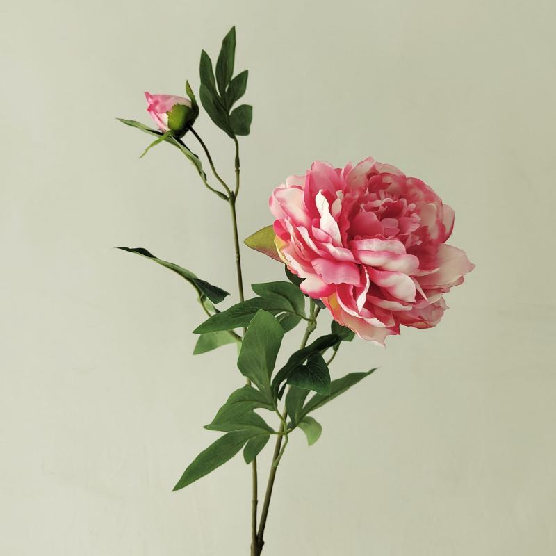 Artificial Peony Spray 69CM
