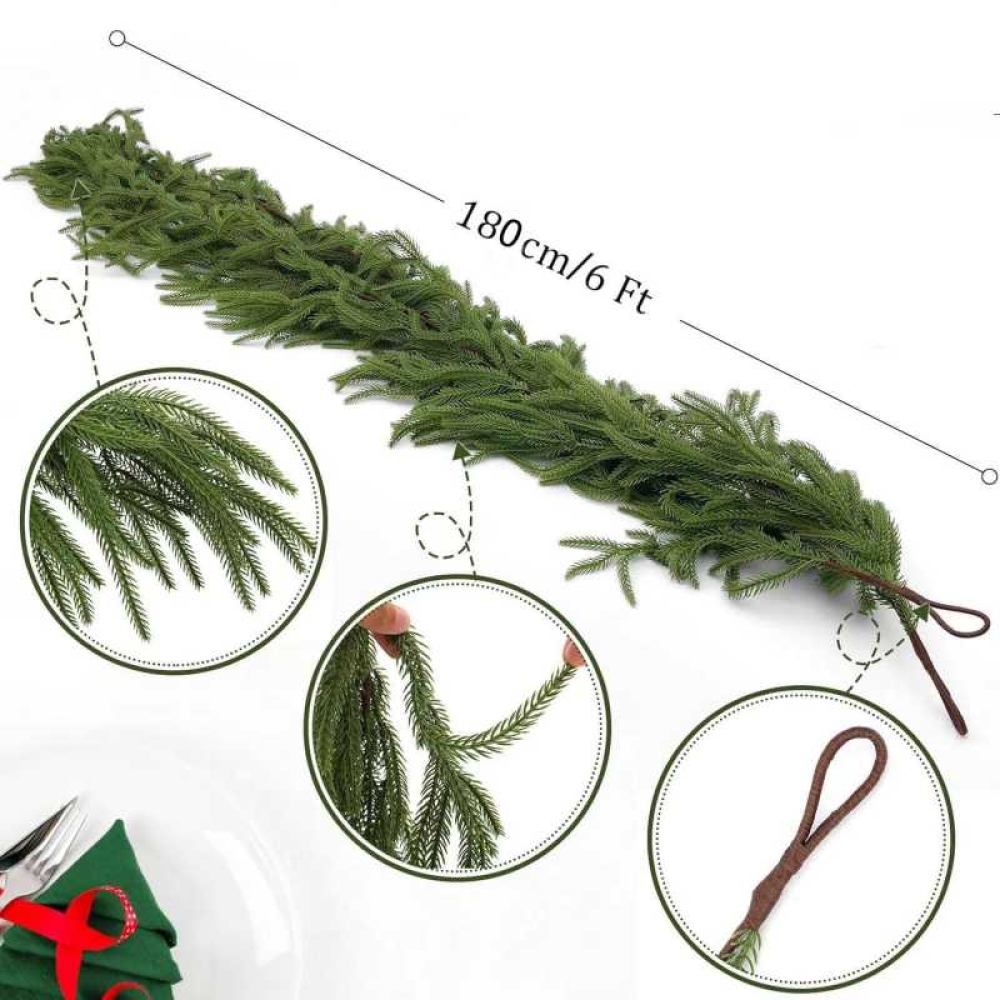 1.8-2.7m Artificial Christmas Vine-Shaped Pine Needles
