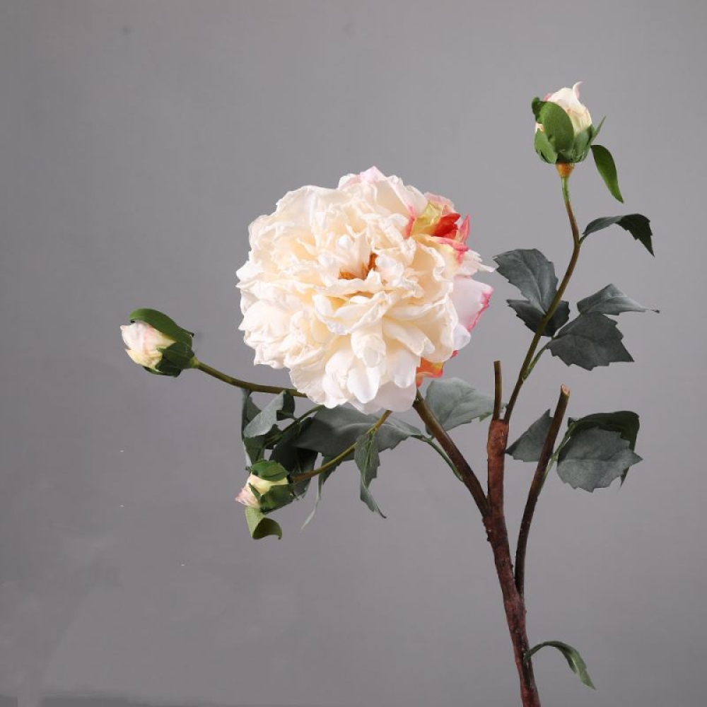 Artificial multi-colored peony branches