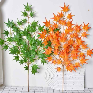 Artificial  maple leaves