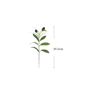 Artificial green olive branches wholesale