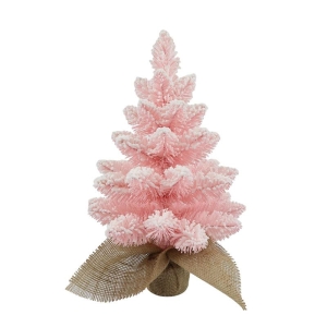 Pink 45cm PVC Artificial Mini Christmas Tree