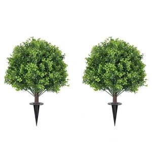 60cm Artificial boxwood with Ground Stake