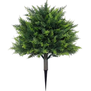 60cm Artificial Cypress Bush with Ground Stake