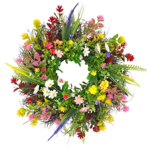 A wreath composed of multiple Artificial plants