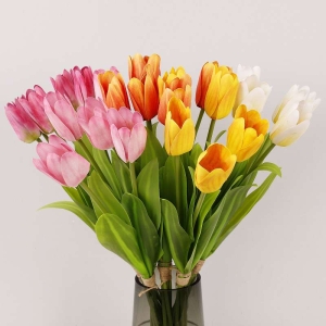 Artificial Soft-touch fabric tulip