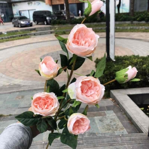 Artificial roses with seven blooms