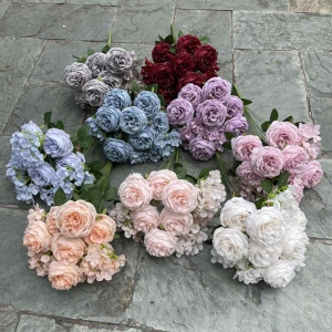 Soft-touch Rose and Hydrangea Combination Flower