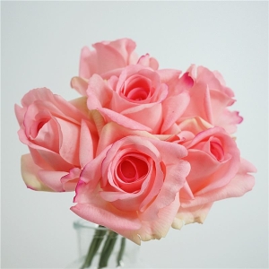 A bunch artificial rose with 6 stem
