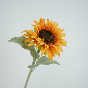 Soft-touch artificial sunflower