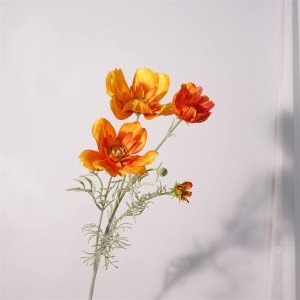 Wholesale Artificial Cosmos Spray – 79cm 3-Flower Branch