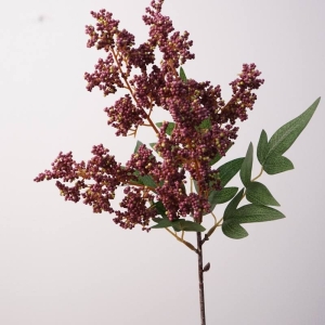 Artificial Pink Pepper Berry Branch