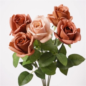 Soft-Touch Artificial Rose Stem – 47cm
