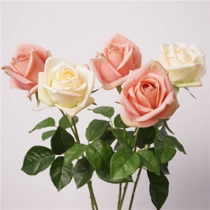 Soft-Touch Artificial Rose Stem – 66cm