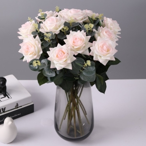 Soft-Touch Artificial Rose Stem – 42cm