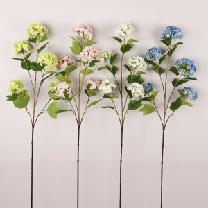 Five-Bloom Snowball-Shaped Fabric Artificial Hydrangea – 99cm