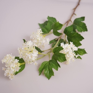 Four-Bloom Fabric Artificial Hydrangea Spray – 70cm