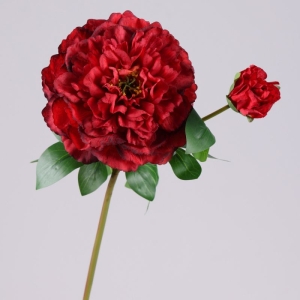 Wholesale Artificial Snow Princess Peony Stem – 2 Blooms, 67cm