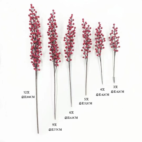 Artificial Winterberry Branch
