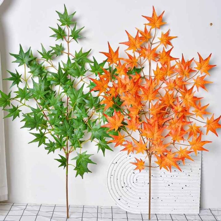 Artificial  maple leaves