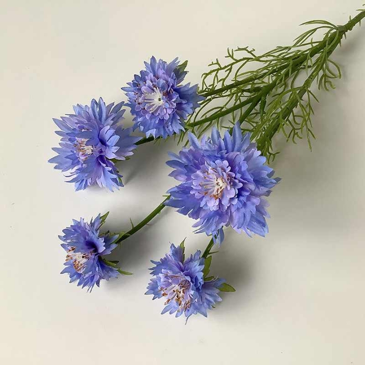 Wholesale Artificial Cornflower Stem – 56cm