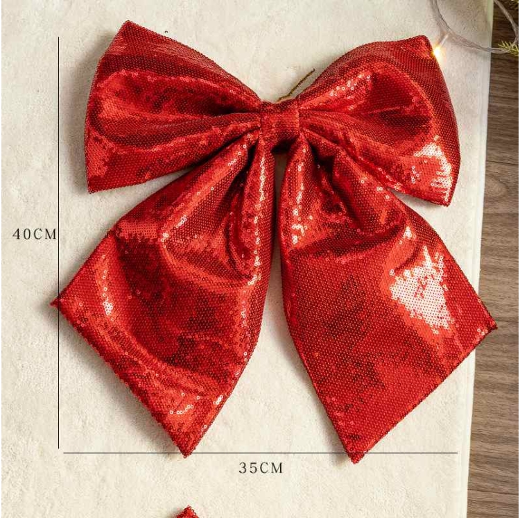 Christmas bows of various colors