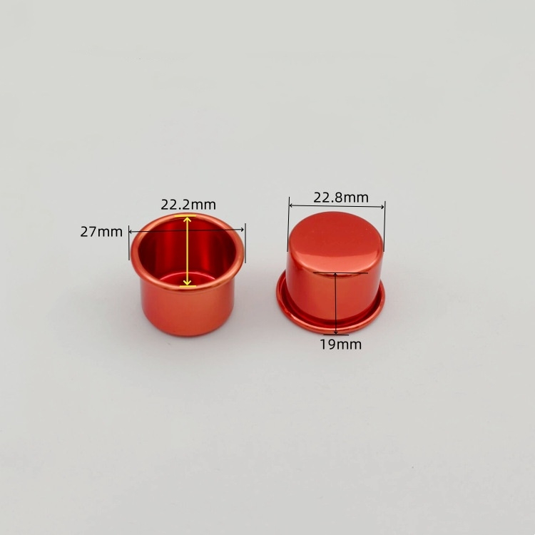 Red Candle Aluminum Cup