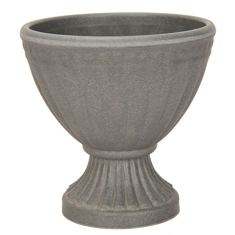 Trophy-shaped imitation porcelain flower pot