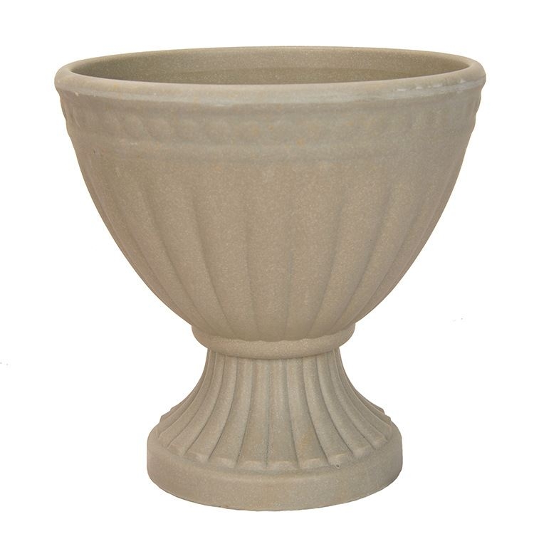 Trophy-shaped imitation porcelain flower pot