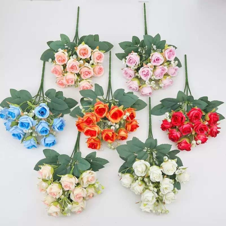 Artificial rose spray wholesale