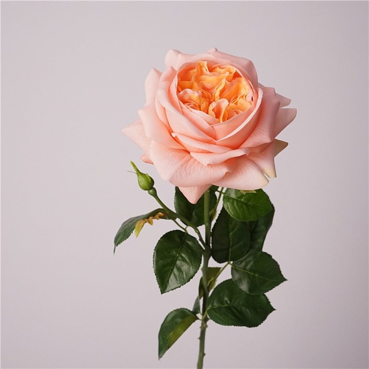 Highly realistic soft-touch rose