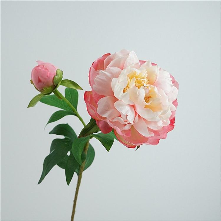 Artificial peony with 2 flowers
