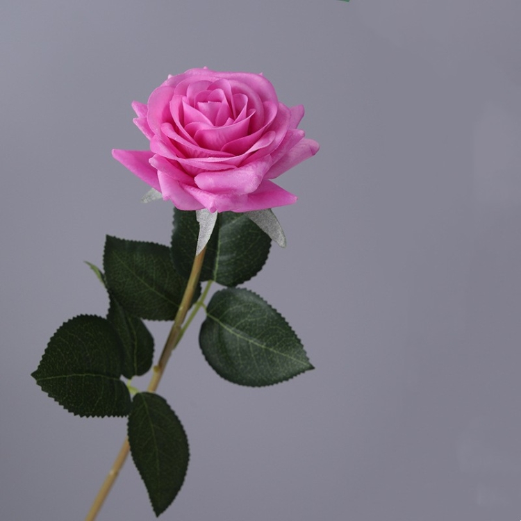 Soft-Touch Artificial Rose Stem – 42cm