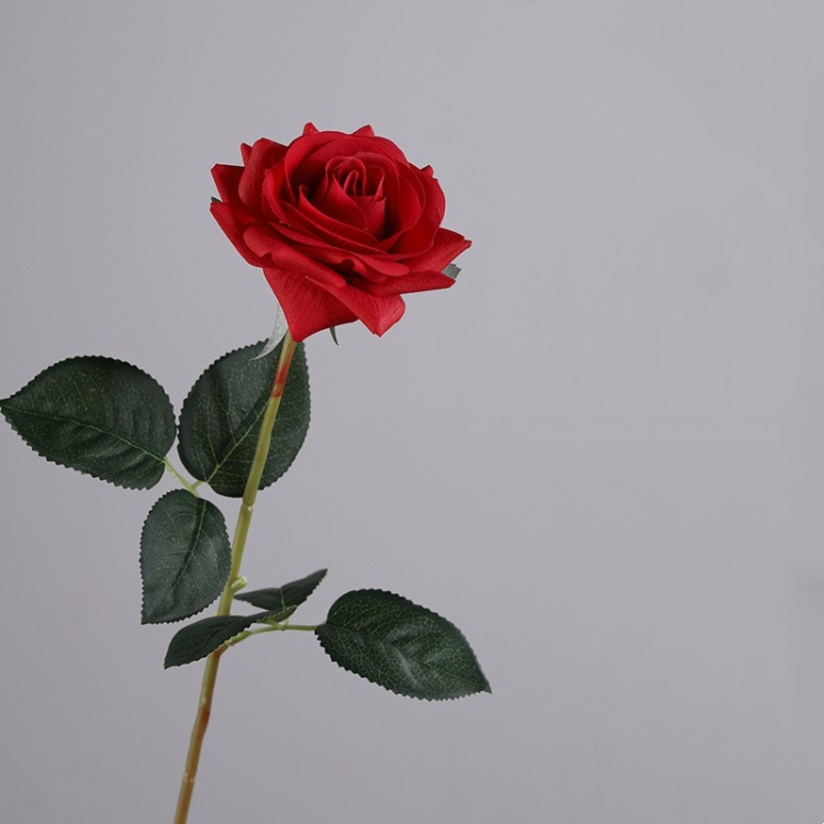 Soft-Touch Artificial Rose Stem – 42cm
