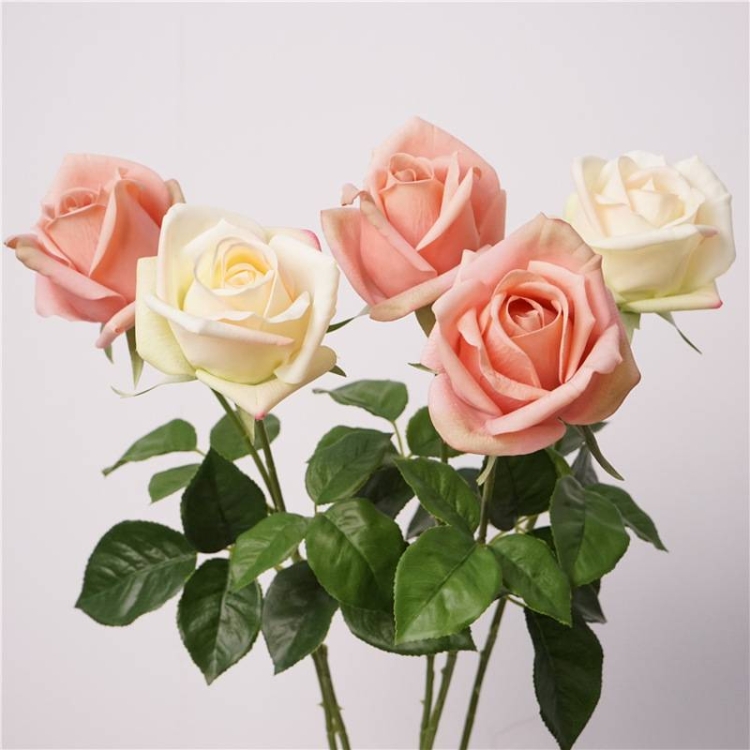Soft-Touch Artificial Rose Stem – 66cm